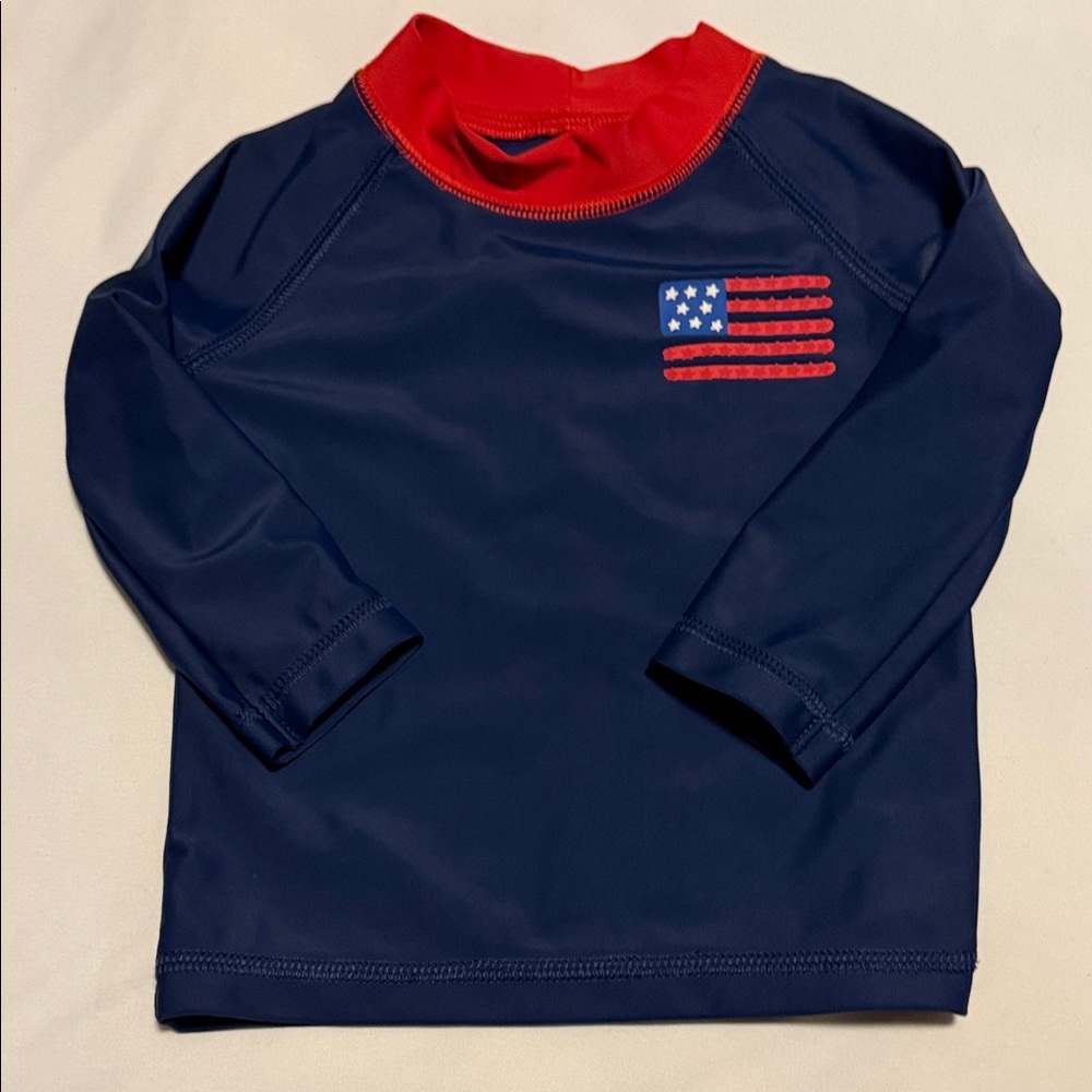 Carter's Red and Navy Rashgaurd